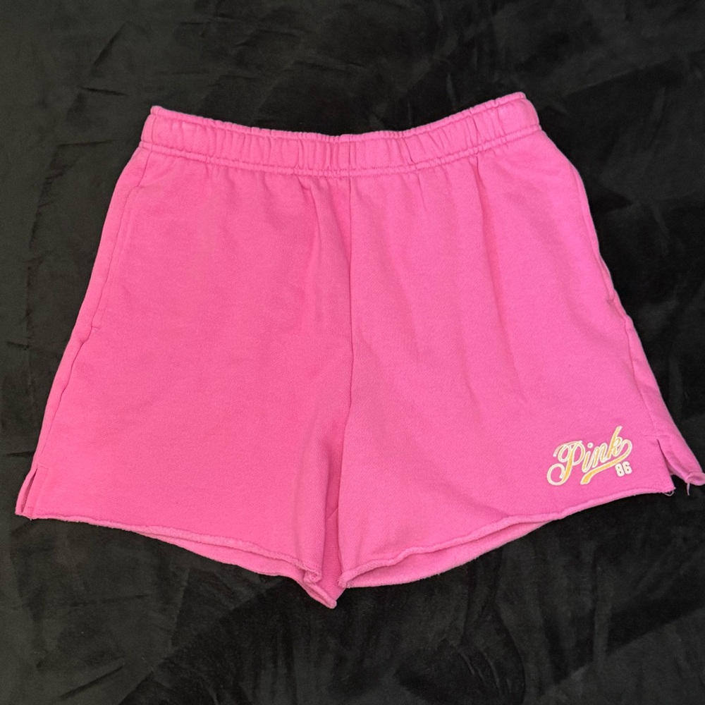 Victoria’s Secret PINK Pink Fleece Lounge Shorts Size M
